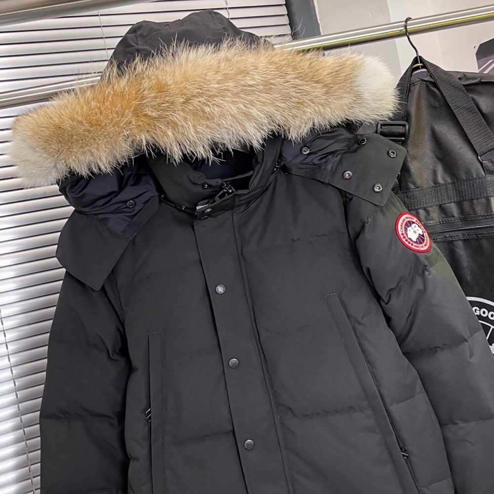 Canada Goose Black Parka with Fur Trim